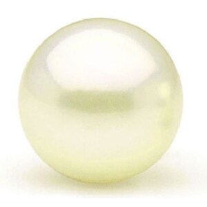 13.5-14mm Huge White AA+ Button Pearls Half-Drilled