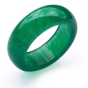 Real Jade Ring Light Green or Dark Green Jade