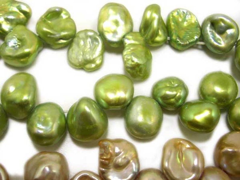 Chunky Keshi Pearls on Temporary Strand