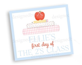 First Day of School Sign | Digital Download Option | Print/Ship Option