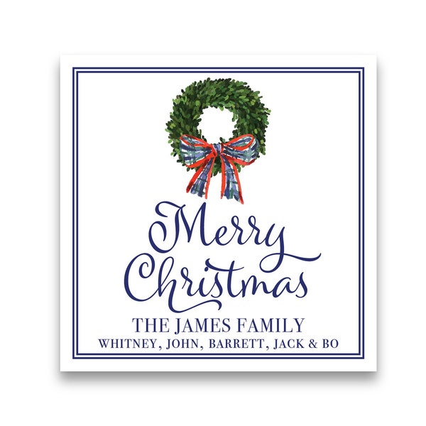 GIFT TAG | Christmas Wreath Gift Tag