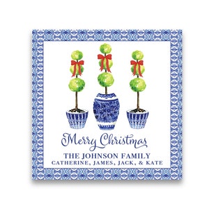 | Chinoiserie Topiary Cadeau Tag