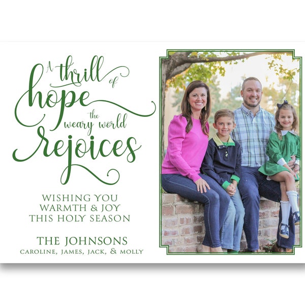 A Thrill of Hope | Christmas Greeting Card | Print/Ship or Digital Download