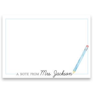 LEHRER NOTIZKARTE | Lehrer-Briefpapier | Digitale Datei