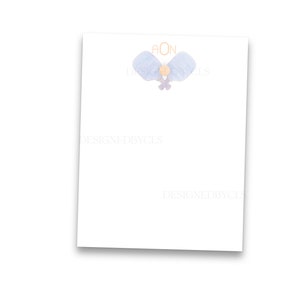 Pickleball Briefpapier mit Monogramm | Digital Download Option | Druck-/Versandoption