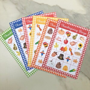 Thanksgiving Bingo | Instant Download | Printable Bingo  Cards