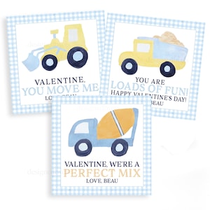 CONSTRUCTION Valentine's | Watercolor Valentine TAG