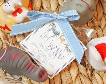 WILD ABOUT YOU  | Wild Animal Valentine Tag