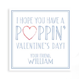 Viel Spaß beim Valentinstag | Blue Pop Bubble Armband Valentine Tag