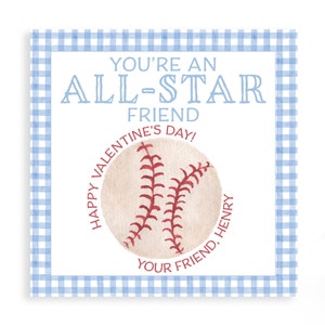 ALLE STARS | Aquarell Baseball VALENTINE Anhänger