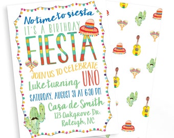 FIESTA Invitation | Digital Download and Print/Ship Option