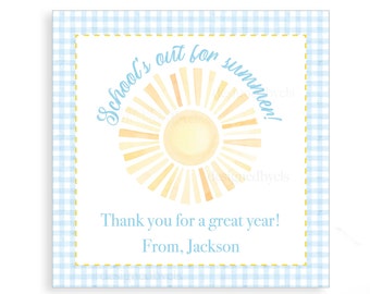 School's out for Summer | End of Year Gift Tag | Teacher Gift