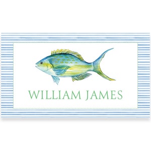 Fisch Aquarell Visitenkarte | Digital und Druck/Versand Optionen