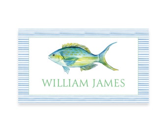 Fisch Aquarell Visitenkarte | Digital und Druck/Versand Optionen