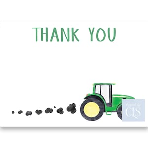 Note de remerciement pour tracteur | Passez à la vitesse supérieure Merci | Option de téléchargement numérique | Option d'impression/d'expédition