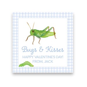 BUGS and KISSES Valentinstag | Marienkäfer Aquarell Valentine TAG