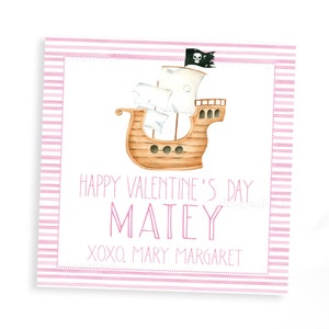 Happy Valentine's MATERIAL | Pink Piratenschiff Anhänger