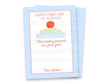 First Day of School Teacher Gift | Gift Card Holder
