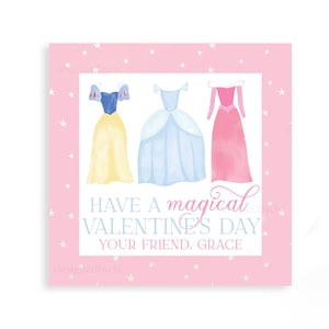 Saint-Valentin MAGIQUE | TAG aquarelle princesse Saint-Valentin