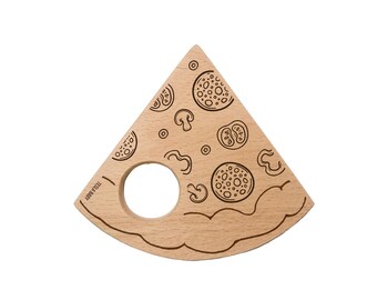 pizza baby teether