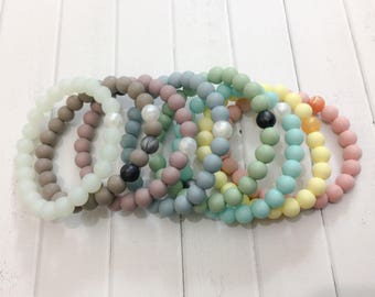 Halia Bracelets - Silicone Bracelet - Sensory Bracelet - Silicone Beads - Fidget Bracelet