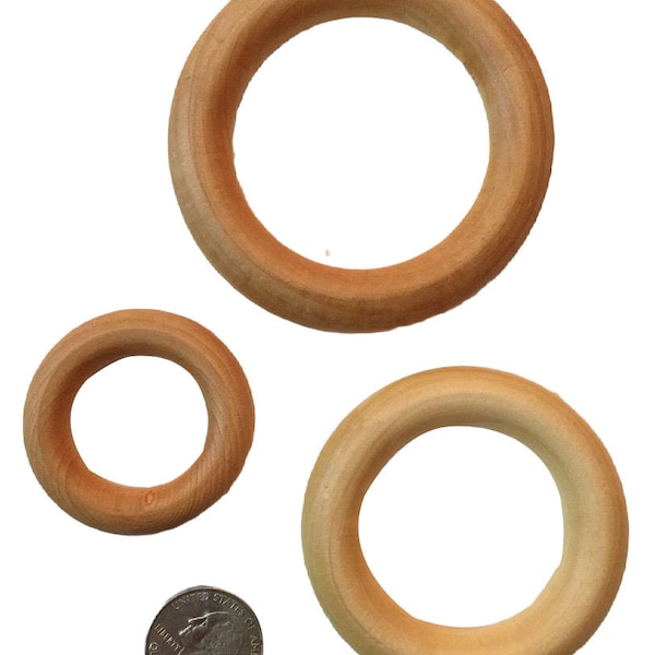 Birch Wood Rings - Four Sizes