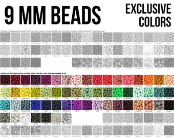 10-1,000 Silicone Beads, 9 mm Silicone Beads - Seamless Silicone Beads - Exclusive Colors