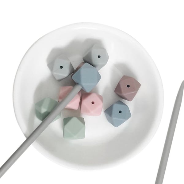 Knitting Needle Stoppers - Muted Pastels - Beader Caps - Beader Tips - Back Stoppers - Point Protectors - End Stoppers - Stitch Holder