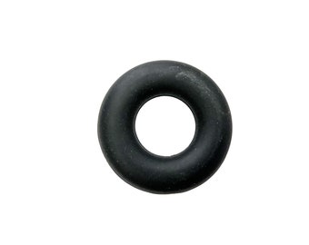 Black Silicone Ring/Donut Beads Pendant