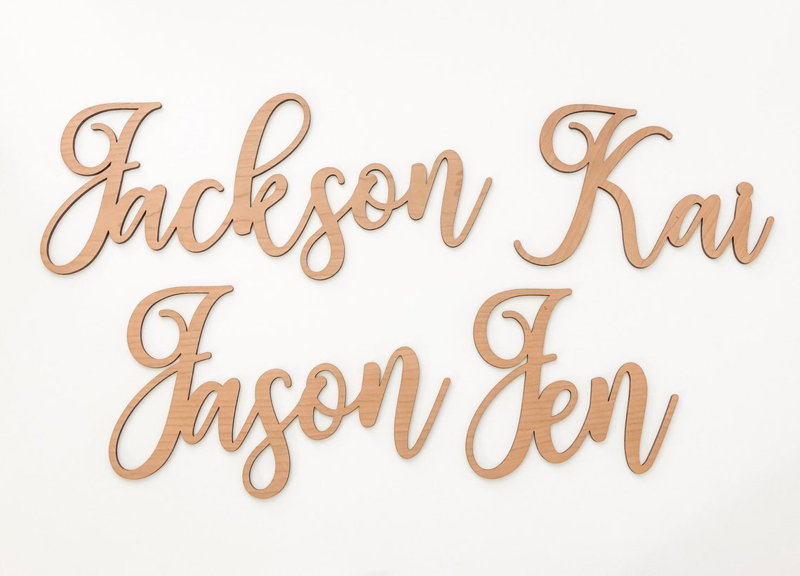 Nursery Name Sign Wood Name Sign Baby Wall Name Wooden Etsy