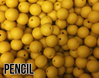 Bolitas de silicona para lápiz de 9 mm, 10-1000 unidades (también conocidas como amarillo medio o mostaza)