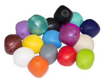 CLEARANCE - Olive Silicone Beads - Seamless Silicone Beads in 17 Colors - Bulk Silicone Beads Wholesale - DIY Jewelry