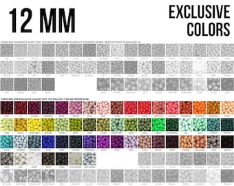 10-1,000 12 mm Silicone Beads - Seamless Silicone Beads - Exclusive Colors