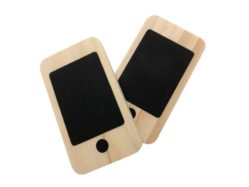 Wood Phone Toy Wood Chalkboard Phone Wooden Toy Free Etsy