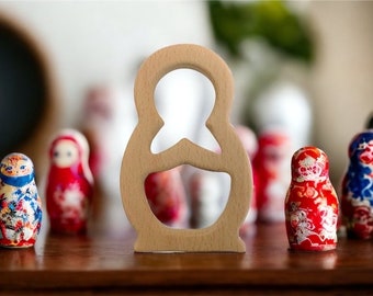 Wood Russian Nesting Doll / Matryoshka Doll Shape - DIY Wood