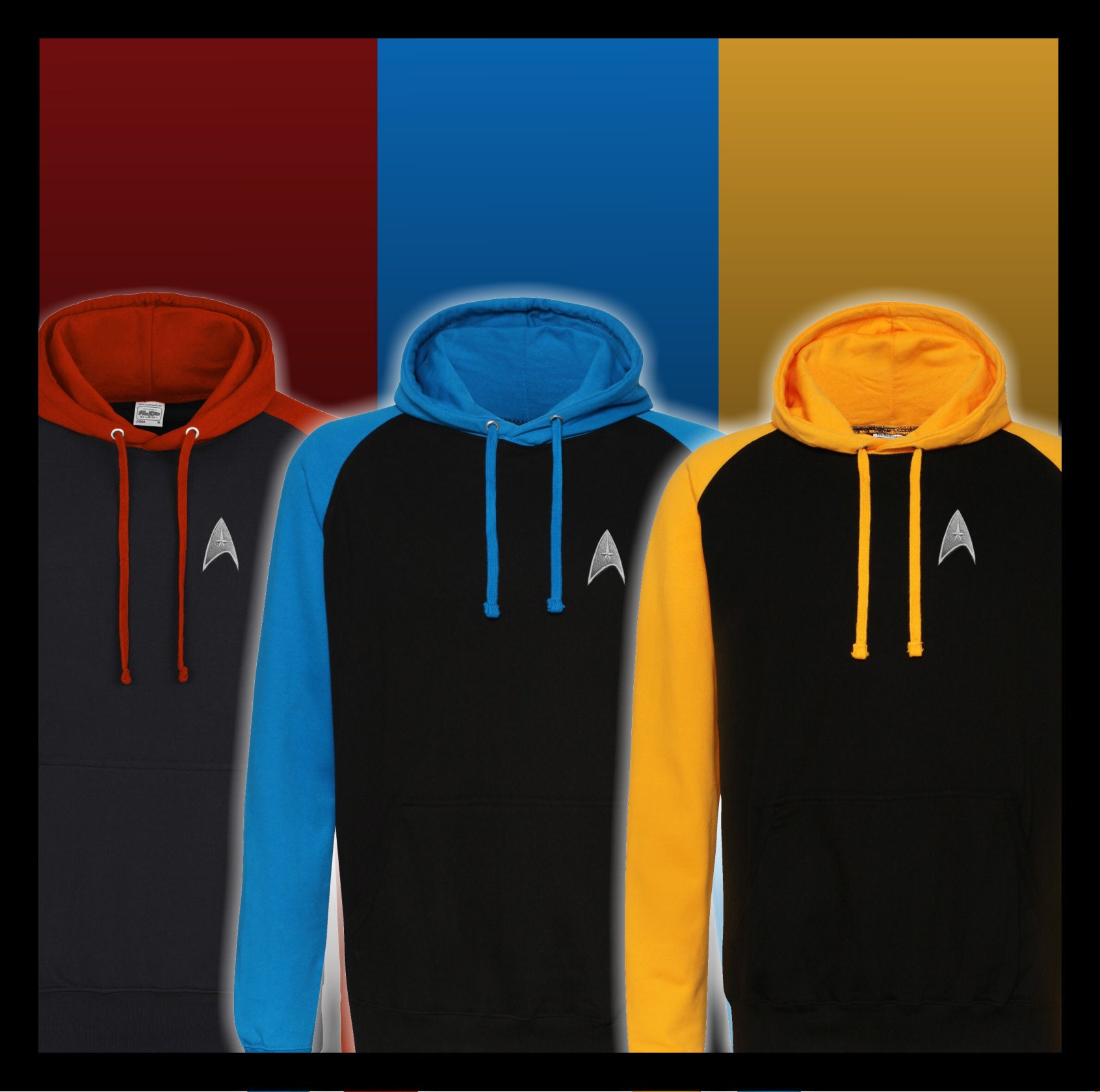 Star Trek Baseball Hoodie. Available in Three Divisional - Etsy