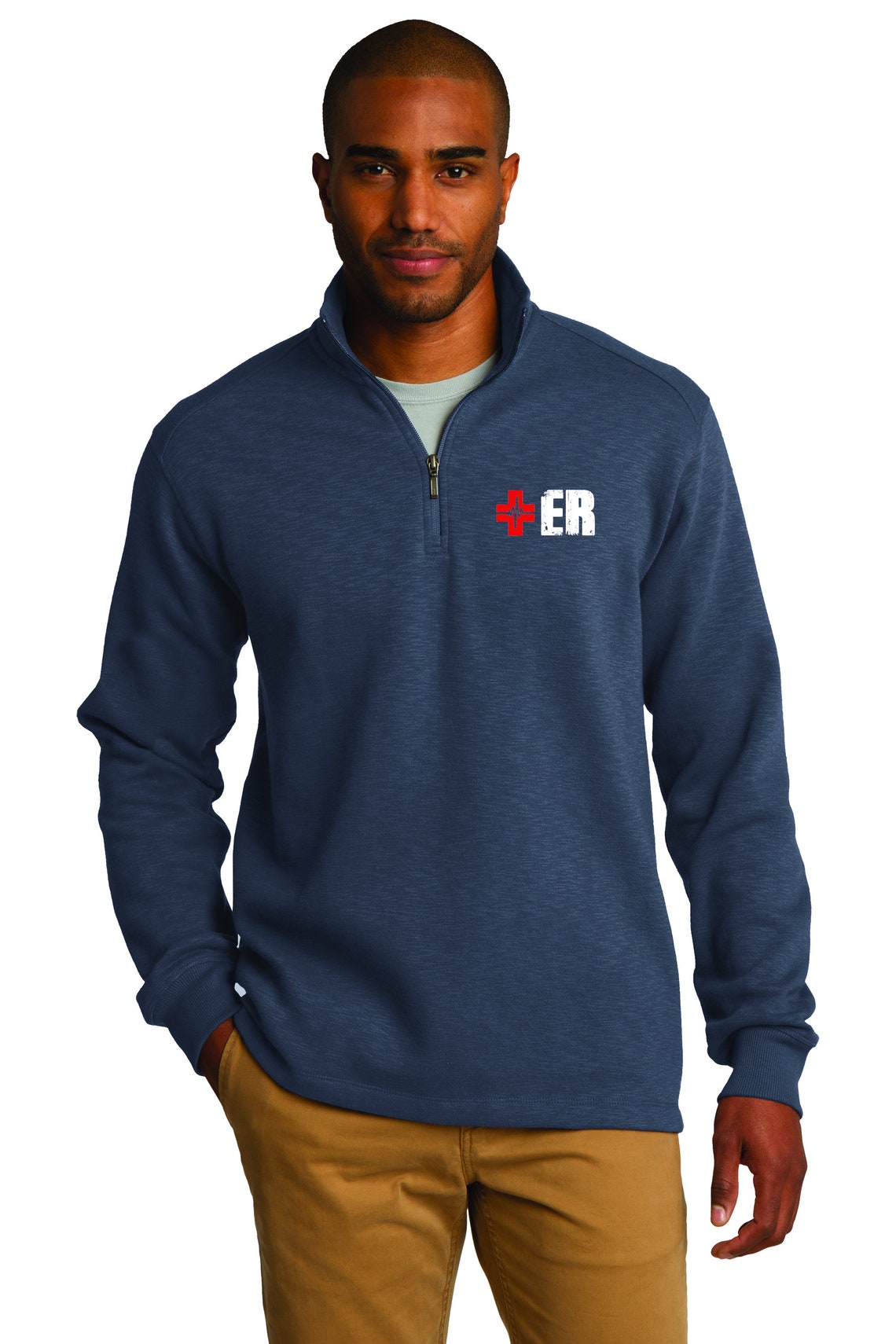 Emergency Department 1/4 Zip Up Men's Nurse Pullover | Etsy