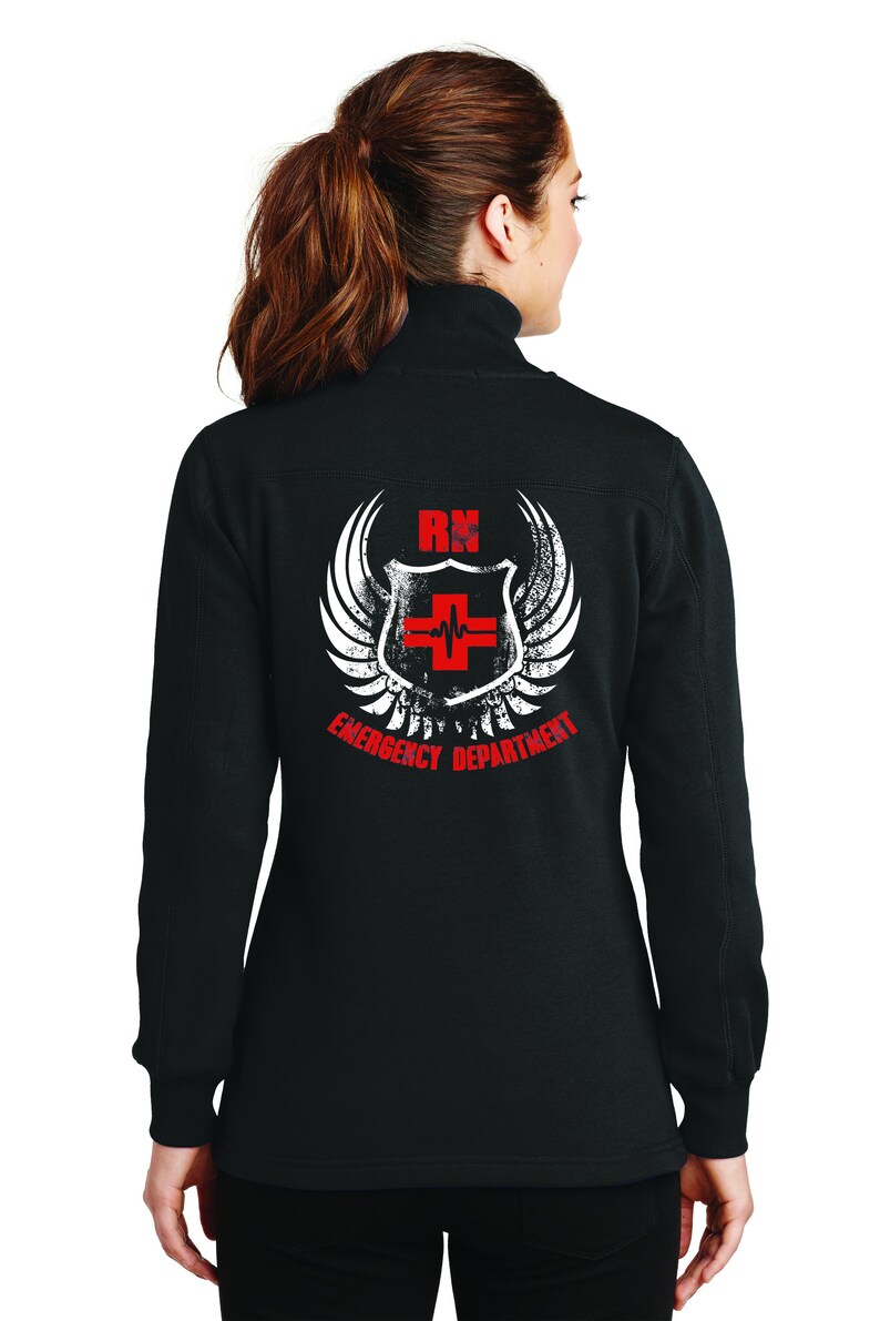 Emergency Department Jacket Women's 1/4 Zip Up Pullover Etsy