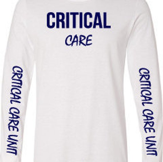 Critical Care Shirt Women's Nurse Long Sleeve Shirt Intensive Care Shirts  ICU Nurse Shirt Scrub Shirt Gift for Nurse -  Canada