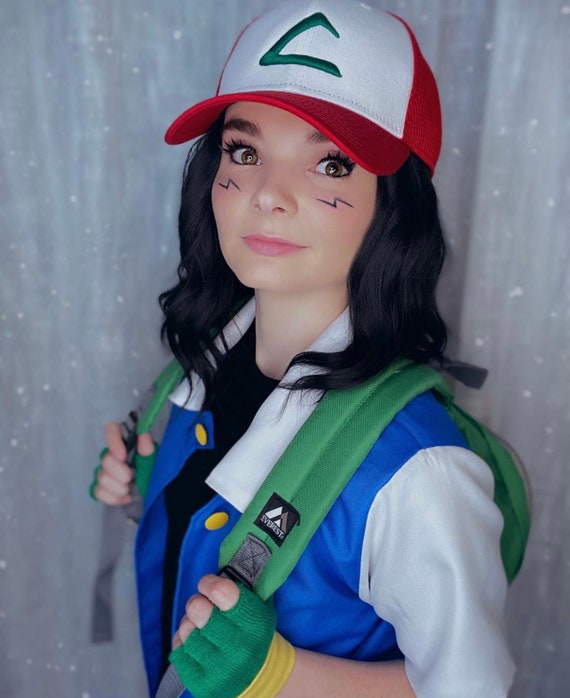 Pokemon Ash 3D Ketchum League Richardson Fitted Hat Ash Hat Ash Costume  Pokemon Hat Ash Ketchum Pokemon League Cosplay 