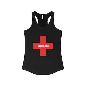 Espresso Racerback Tank Caffeine T Shirt Women's Red - Etsy