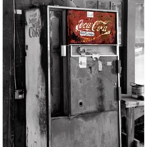 A Coca-Cola vending machine