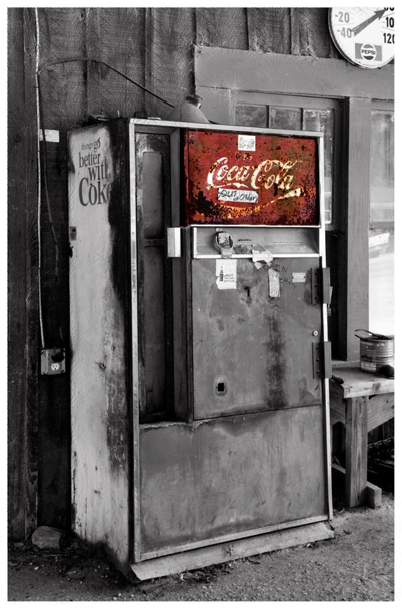 A Coca-cola Vending Machine - Etsy