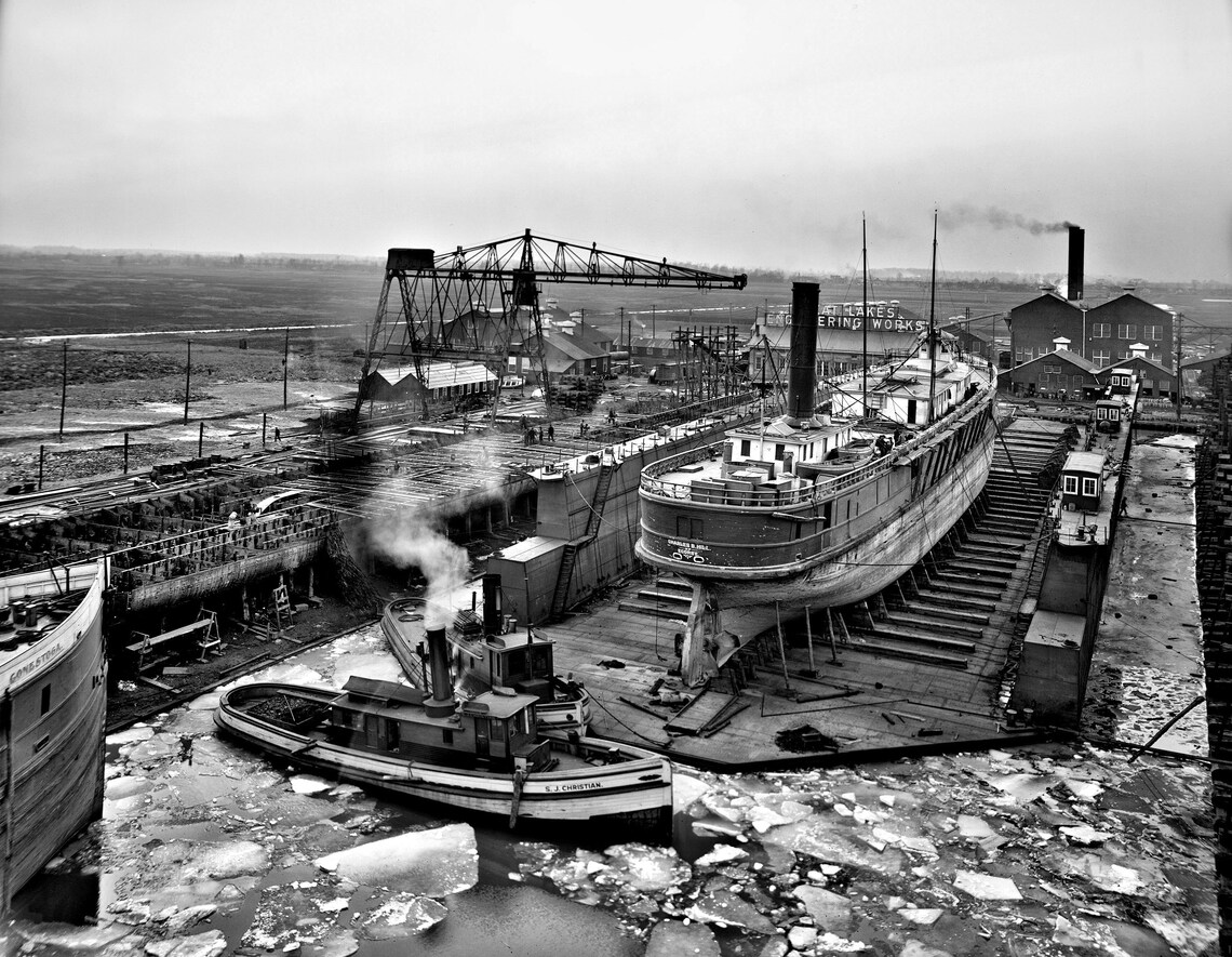 1906 Ecorse MI Steelworks Etsy