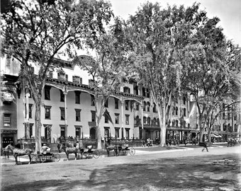 1900 - Adelphi and American Hotels in Saratoga Springs NY