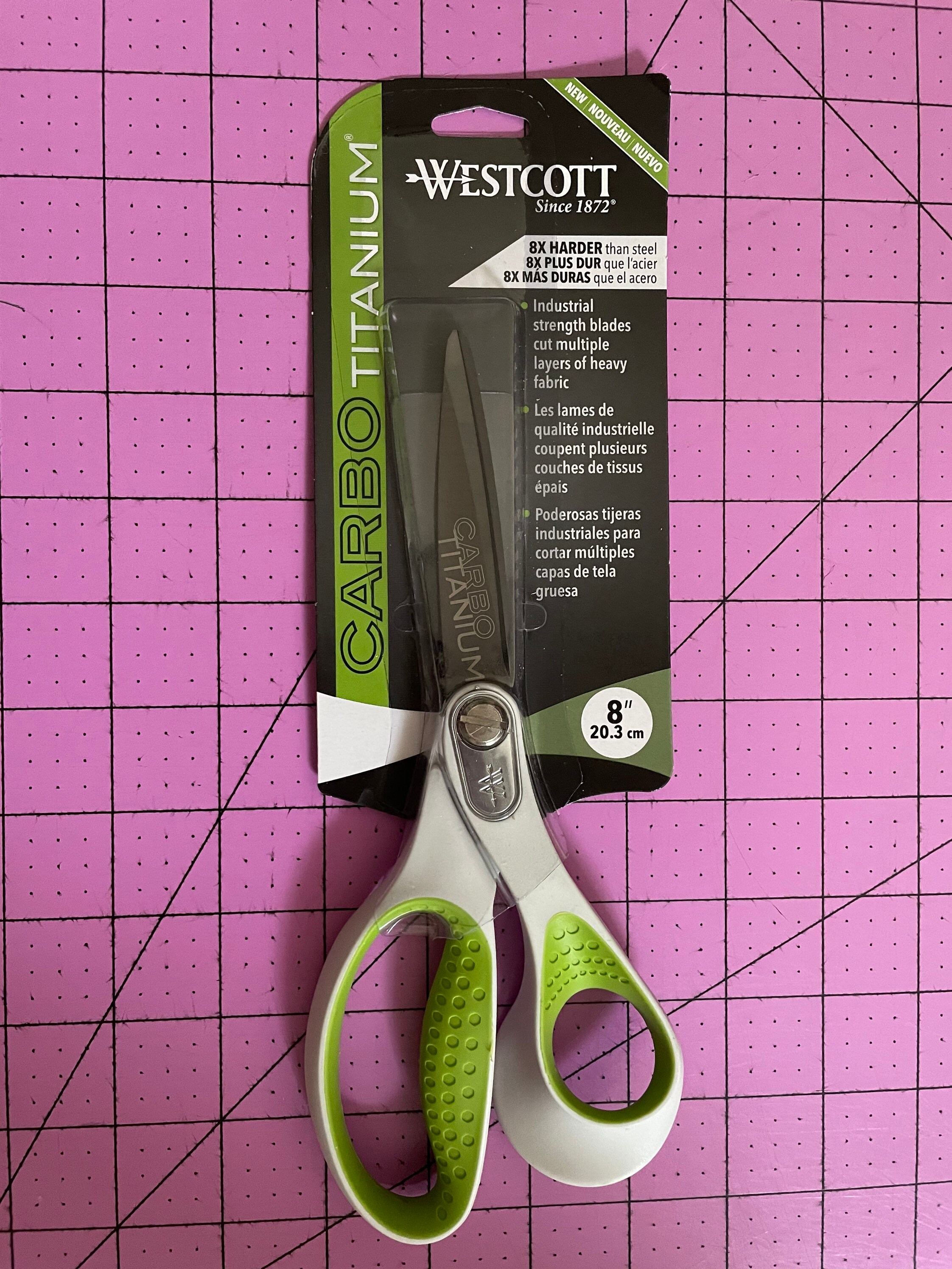 Westcott Carbo Titanium Scissors, 8 Inches, Straight Handle