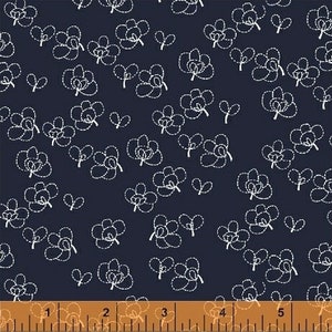 Lilla Rue Indigo by Lotta Jansdotter for Windham Fabrics by the FQ