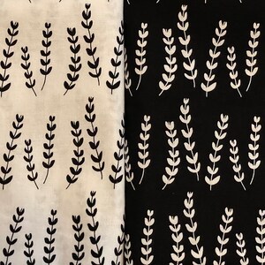 Sylvia Ada by Lotta Jansdotter Windham Fabrics Black & White by the FQ