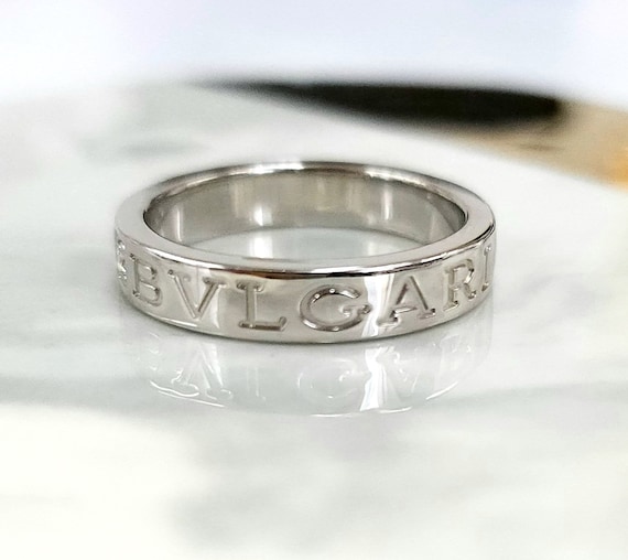 18K White Gold BVLGARI BVLGARI RING with Diamond