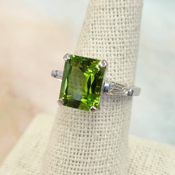 Lime Green Ring - Etsy